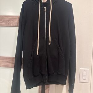 Rick Owen’s dark shadow Black Zip-Up Hoodie M
